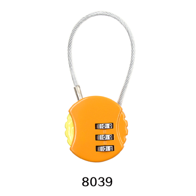 XMM-8039 Colorful 3 Digits Round Shape Password Padlock &nbsp;High Quality Zinc Alloy Code Lock