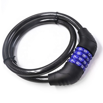 XMM-804 Factory Digital Bicycle Chain Lock Bicycle Password Safety Steel Cable Wire Lock