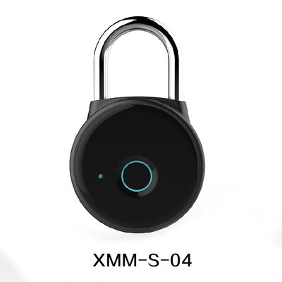 XMM-S04锌合金指纹挂锁档案柜保险柜双肩包自行车链条锁宿舍衣柜锁