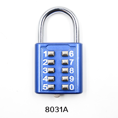 XMM-8031A Zinc Alloy 10 Digit &nbsp;Safety &nbsp;Factory Supply Travel Suitcase Combination Padlock
