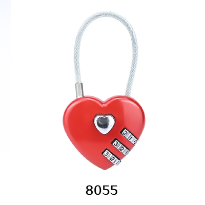 XMM-8055 Heart Shape Combination Padlock Cute Romantic Love Wedding Gift pad lock Valentine Days